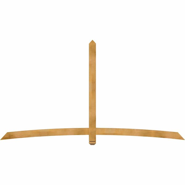 Ekena Millwork Bellingham Rough Sawn Timber Gable Bracket, Western Red Cedar, 108"W x 58"H x 2"D x 4"F, 13/12 Pitch GBW108X58X0204BEL00RWR - main